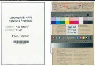 Entnazifizierung Heinrich Peek , geb. 06.05.1889 (Schuldirektor)