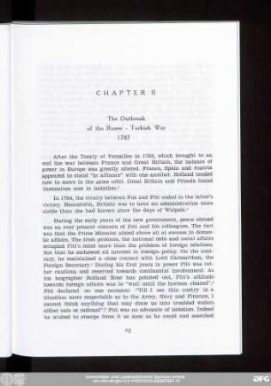 Chapter II The Outbreak of the Russo - Turkish War 1787