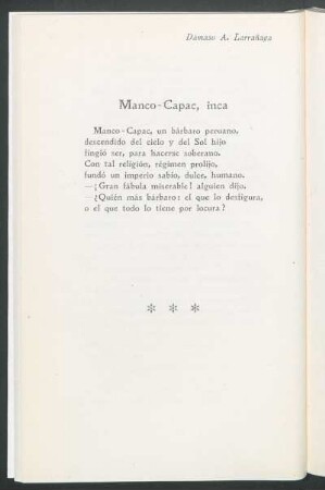 Manco-Capac, inca