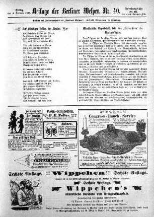 Beilage der Berliner Wespen Nr. 40