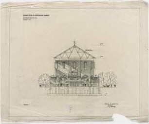 Bestelmeyer, German; Bamberg (Bayern); Ev. Erlöserkirche - Querschnitt gegen die Orgel