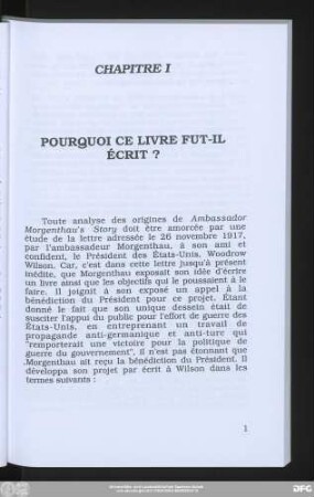 Chapitre I Pourquoi Ce Livre Fut-Il Écrit?