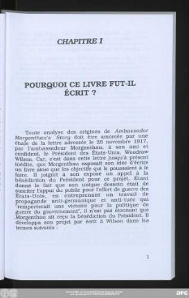 Chapitre I Pourquoi Ce Livre Fut-Il Écrit?