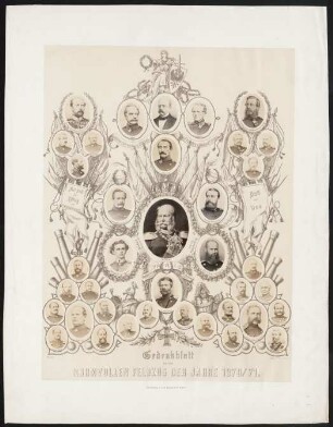 Gedenkblatt an den Ruhmvollen Feldzug Der Jahre 1870/71