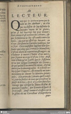 Avertissement Au Lecteur