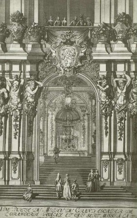 Zwinger, Wallpavillon, Eingang zum Treppenhaus
