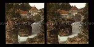 Brücke am Traunfall bei Roitham