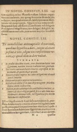 Novel. Constit. LXI. - Novel. Constit. LXX.