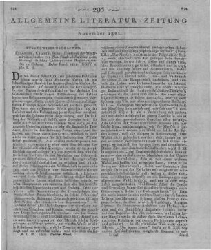 Lotz, J. F. E.: Handbuch der Staatswirthschaftslehre. Bd. 1. Erlangen: Palm & Enke 1821