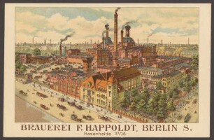 Ansichtskarte Brauerei F. Happoldt, Hasenheide