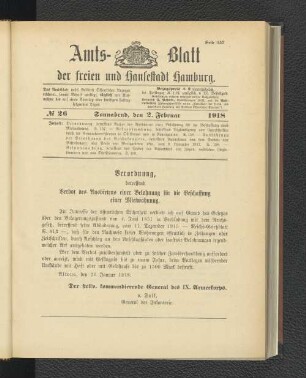 No. 26, 2. Februar 1918