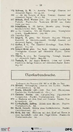 Vierfarbendrucke (Nr. 376-396)