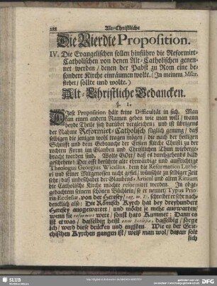 Die Vierdte Proposition