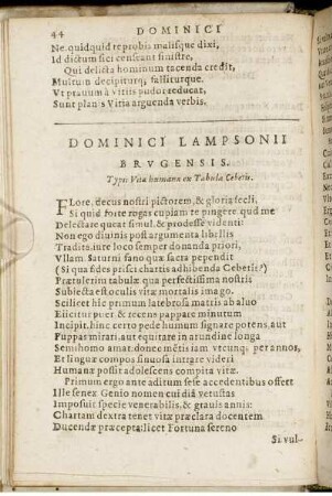 Dominici Lampsonii Brugensis.