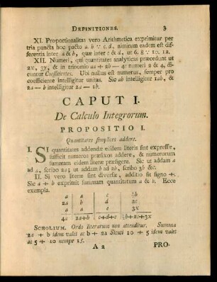 Caput I. De Calculo Integrorum