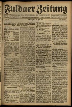 Ausgabe vom Montag, den 31. Juli 1916.
