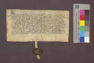 Werlin (Wernlin) Schädeler und seine Frau Elisabeth verkaufen an das Kloster Oberried zu Freiburg 1 Juchert Matten im Kappeler Tal und Gericht um 6 Pfund weniger 5 Schilling Pfennige.