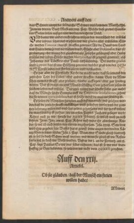 Auff den xxii. Artickel.