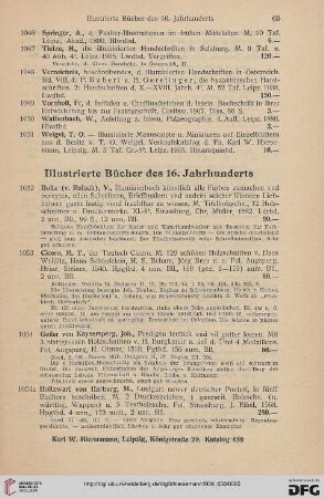 Illustrierte Bücher des 16. Jahrhunderts (Nr. 1052-1057)
