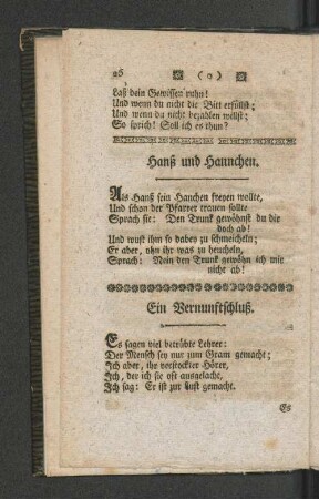 Hanß und Hannchen. [u. a.]
