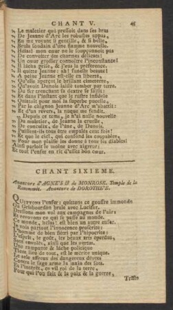 Chant Sixieme