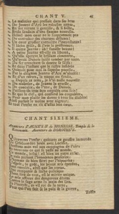 Chant Sixieme