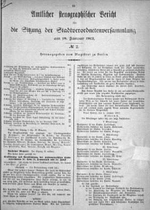 No. 2, 18. Januar 1912