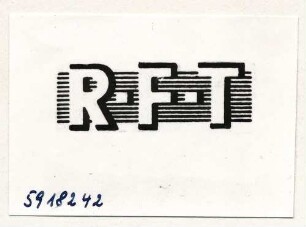 Firmenzeichen RFT 4 cm, Foto 1959