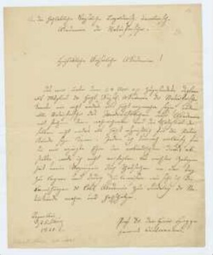 Brief von David Heinrich Hoppe an Kaiserlich-Leopoldinisch-Carolinische Deutsche Akademie der Naturforscher