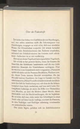 Über die Todesstrafe