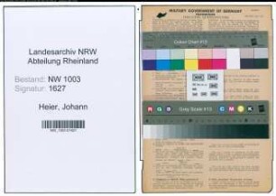 Entnazifizierung Johann Heier , geb. 07.09.1895 (Tischler)