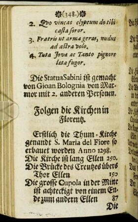 Folgen die Kirchen in Florentz.