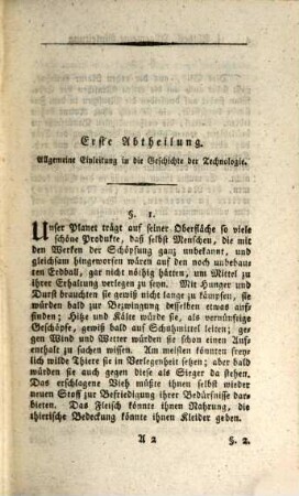 Geschichte der Technologie seit der Wiederherstellung der Wissenschaften bis an das Ende des achtzehnten Jahrhunderts, 1