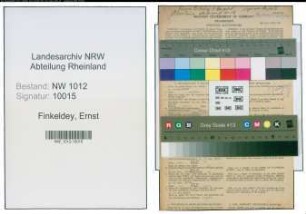 Entnazifizierung Ernst Finkeldey , geb. 16.04.1876 (Fischhaendler)