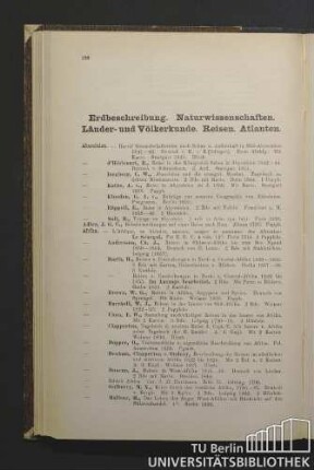 Erdbeschreibung. Naturwissenschaften. Länder- und Völkerkunde. Reisen. Atlanten