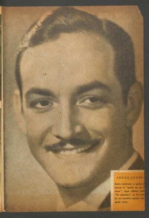 [Fotografía de] Jorge Negrete