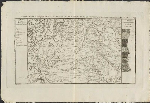 Carte Minéralogique De La Champagne Et Du Barrois Où Se Trouvent Vitry-Le Francois, Et Bar Le Duc.