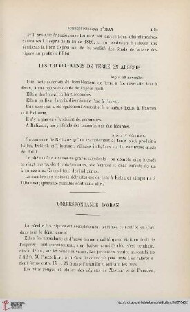 Correspondance d'Oran