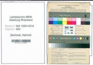Entnazifizierung Heinrich Stommel , geb. 16.10.1892 (Konstrukteur)
