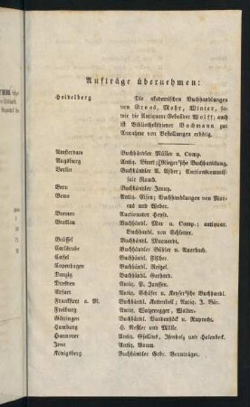 Aufträge übernehmen