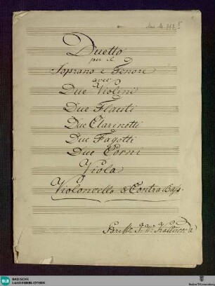 Die Wunderbare. Excerpts - Don Mus.Ms. 993|5 : V (2), orch; StrK WoO 5.04