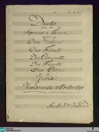 Die Wunderbare. Excerpts - Don Mus.Ms. 993|5 : V (2), orch; StrK WoO 5.04
