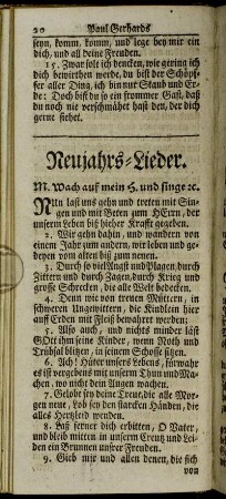 Neujahrs-Lieder.