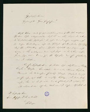 Brief vom 18. März 1843