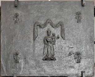 Kaminplatte, Madonna mit Kind