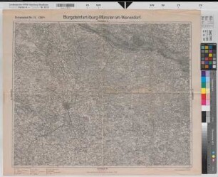 Preußen (Land) Landesaufnahme Einheitsblatt Nr. 71 Burgsteinfurt-Iburg-Münster-Warendorf 1920 1 : 100 000 56 x 69 Druck Benkhausen