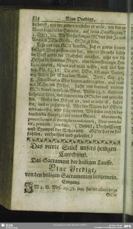 Das vierte Stück unsers heiligen Catechismi. Das Sacrament der heiligen Tauffe