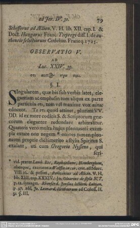 Observatio V. Ad Luc. XXIV. 39.
