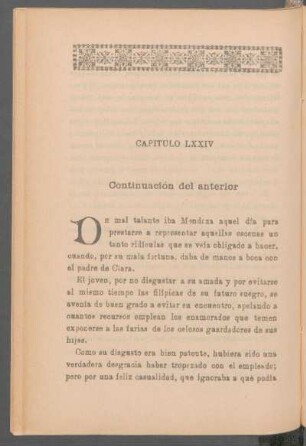 Capítulo LXXIV - Continuación del anterior