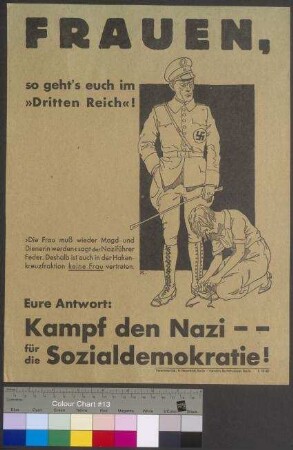 Propagandaplakat der SPD zur Mitgliederwerbung für Frauen